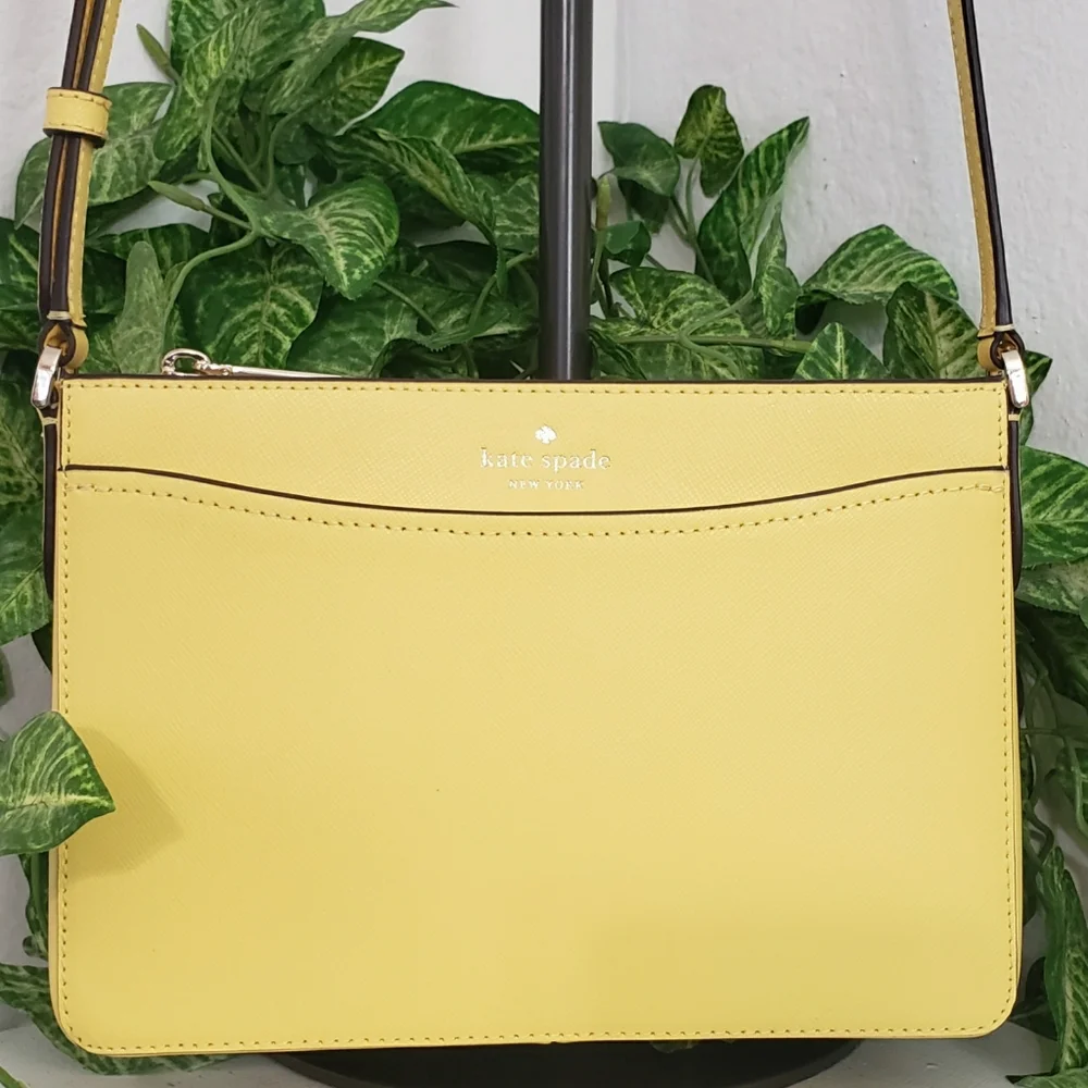 Kate Spade Yellow Safiano Leather- Rory Feminine Coastal Organizer